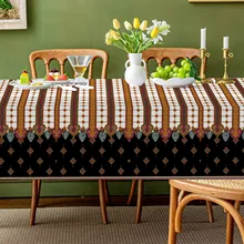 Couverture de nappe éthiopienne érythréenne vêtements rectangulaires <span class=keywords><strong>toile</strong></span> <span class=keywords><strong>cirée</strong></span> imperméable sur la Table pour manger café cuisine salon - Product Image 5