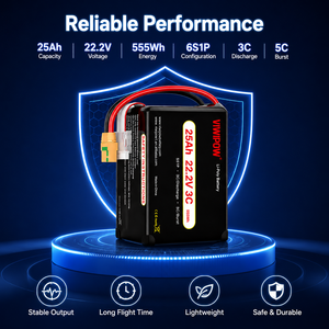 Batterie de haute qualité 25Ah 3C à longue autonomie, pack de batteries rechargeables pour drone de pulvérisation agricole, prise personnalisée, homologuée CE - Product Image 2