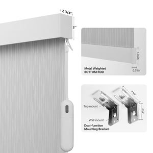 Stores à <span class=keywords><strong>enrouleur</strong></span> motorisés d'<span class=keywords><strong>extérieur</strong></span> sans cordon, stores solaires motorisés automatiques occultants <span class=keywords><strong>pour</strong></span> fenêtres et <span class=keywords><strong>véranda</strong></span> - Product Image 3