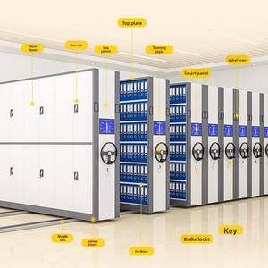 Classeur mobile en acier haute densité personnalisé Système de stockage de compacteur mobile moderne Rack secret pour utilisation en atelier à domicile - Product Image 3