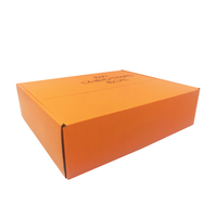 Nouvelle boîte d'emballage ondulée orange pop personnalisée boîte d'emballage de vêtements boîte de cadeau de Noël