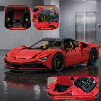 Ensemble de blocs de construction 3797 pièces MOC 1/8ème échelle, modèle de supercar rouge, kit éducatif STEM pour enfants et adultes, vente en gros