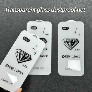 Protection d'écran en verre trempé antistatique 3D grand arc ESD avec filet anti-poussière <span class=keywords><strong>150CC</strong></span> pour iPhone 18 Pro <span class=keywords><strong>Max</strong></span> 17 16 - Product Image 2