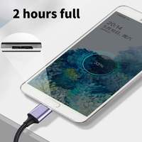 Cable de Datos 2 en 1 USB-C 3.0 de 5 Gbps, Aleación de Aluminio, Micro B, Blindaje de Nailon Trenzado, para Disco Duro Externo