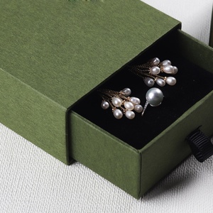 Custom Ring <b>Earring</b> Necklace Jewelry <b>Box</b> Packaging Storage <b>Box</b> PU Jewelry <b>Box</b> With Logo - Product Image 4