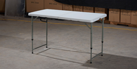 Table pliante en plastique rectangulaire de jardin extérieur de 4 pieds à vendre