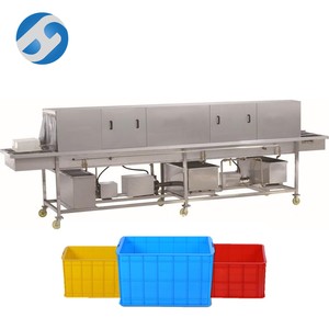 Plastic Crate Industrial Tray Laundry Basket Transport Turnover High Washing Machine Plastic Crate Washing Machine - Product Image 1