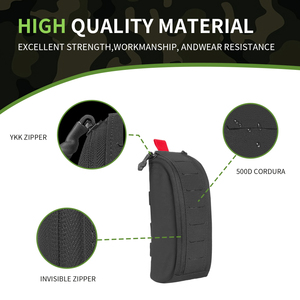 Bolsa Táctica Modular MOLLE con Logotipo Personalizado, Corte Láser, Acolchada, para Campo, Mini Botiquín <span class=keywords><strong>de</strong></span> Primeros Auxilios Vacío - Product Image 3