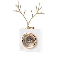 Horloge en métal antique boule de bureau ornement de décoration pour la décoration de la maison