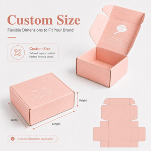 Eco-Friendly High-End Corrugated Board Box with UV Coating Recycled Materials Custom Design Reusable factory direct bulk supply - Product Image 2