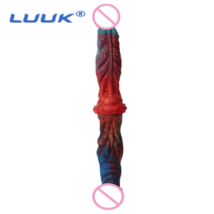LUUK-consoladores de silicona de doble cabeza, Juguetes sexuales de estilo salvaje para mujeres y hombres, amor, <span class=keywords><strong>Sexo</strong></span> - Product Image 1