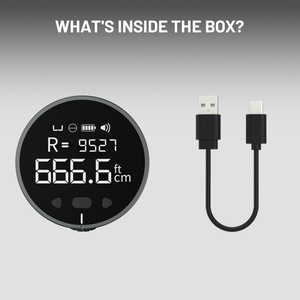 Télémètre laser électronique portable rechargeable par USB-C, portée 99,9 m, précision ±0,5 %, écran numérique 1,8 pouces, style noir - Product Image 6