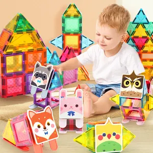 KEBO Colorful Magnetic Construction Toy 3D DIY Educational Kit Learning Children Toys for Age 3+ Kids