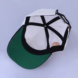 Printemps Été Coton Broderie Logo Petite Courbe Bord 5 Panneau Papa Chapeaux Bicolore 5 Panneau Casquette de Baseball Non Structurée