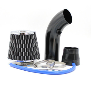 Kit de filtre à air d'admission en aluminium 76 mm pour voiture, type champignon, haute performance, pour air froid, avec tuyau d'admission - Product Image 4