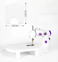 Machine à coudre électrique domestique multifonctionnelle compacte 202 Mini pour tissus épais, avec pied presseur, prix de gros