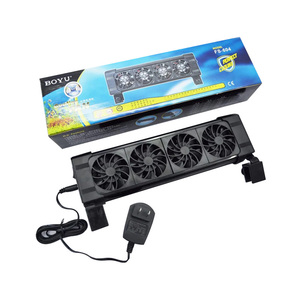 <strong>BOYU</strong> Series Automatic Temperature Control Adjustable Reversible Network Saltwater Cooling <strong>Aquarium</strong> Fan for Marine Reef Fish Tank - Product Image 2
