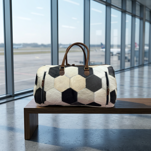 Bolso de Mano de Viaje Deportivo de Lujo en Cuero Vacuno Genuino, Cierre de Cremallera Larga, Impermeable, de Alta Calidad y Gran Capacidad para Ropa - Product Image 1