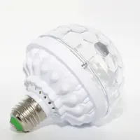 Mini ampoules LED rotatives en plastique, lumières de scène, Disco, polychrome, E27