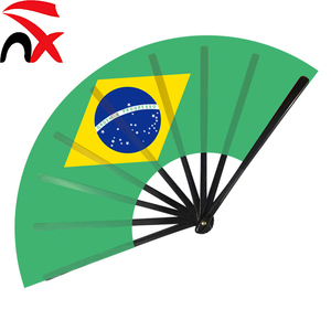 Abanico Plegable de Diseño Personalizado con Bandera Nacional, Abanico de Tela para Aficionados al Fútbol de <span class=keywords><strong>Argentina</strong></span>, Portugal y Brasil, Regalo para Partidos de Fútbol y Fiestas - Product Image 3