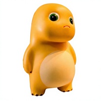 Mainan Squishy Fidget Naga Susu Kartun Slow Rising Unisex PU untuk Menghilangkan Stres, Cocok untuk Anak Usia 14 Tahun ke Atas dan Dewasa