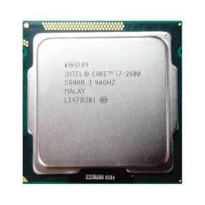 100% boa condição original intel core i7 2600/sr00b usado cpu lga1155 I7-2600