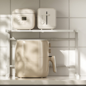 Étagère de comptoir de cuisine Matériau métallique <span class=keywords><strong>Cuiseur</strong></span> à <span class=keywords><strong>riz</strong></span> Four à <span class=keywords><strong>micro</strong></span>-<span class=keywords><strong>ondes</strong></span> Armoire extensible Étagère Organisateur - Product Image 6