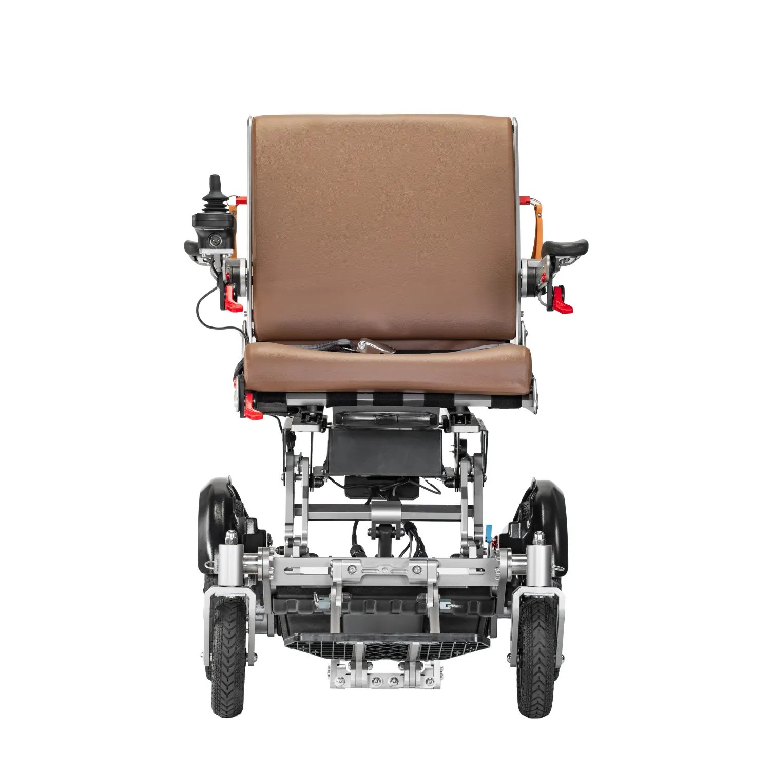2024Werk neuer Stil elektrischer faltbarer Stuhl Behindertene elektrischer Rollstuhl Mobilität Reisen Gelände-Wheelstühle für Erwachsene