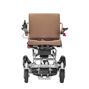 2024 usine nouveau Style puissance chaise pliante handicapé fauteuil roulant électrique mobilité voyage hors route fauteuils roulants pour adultes