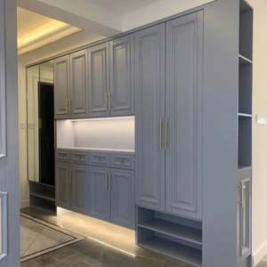 ตู้เก็บรองเท้าไม้จริงทันสมัย กระจก ทนทาน เป็นมิตรกับสิ่งแวดล้อม ปรับแต่งขนาดได้ สำหรับใช้ในบ้าน ธุรกิจ โรงแรม และวิลล่า - Product Image 1