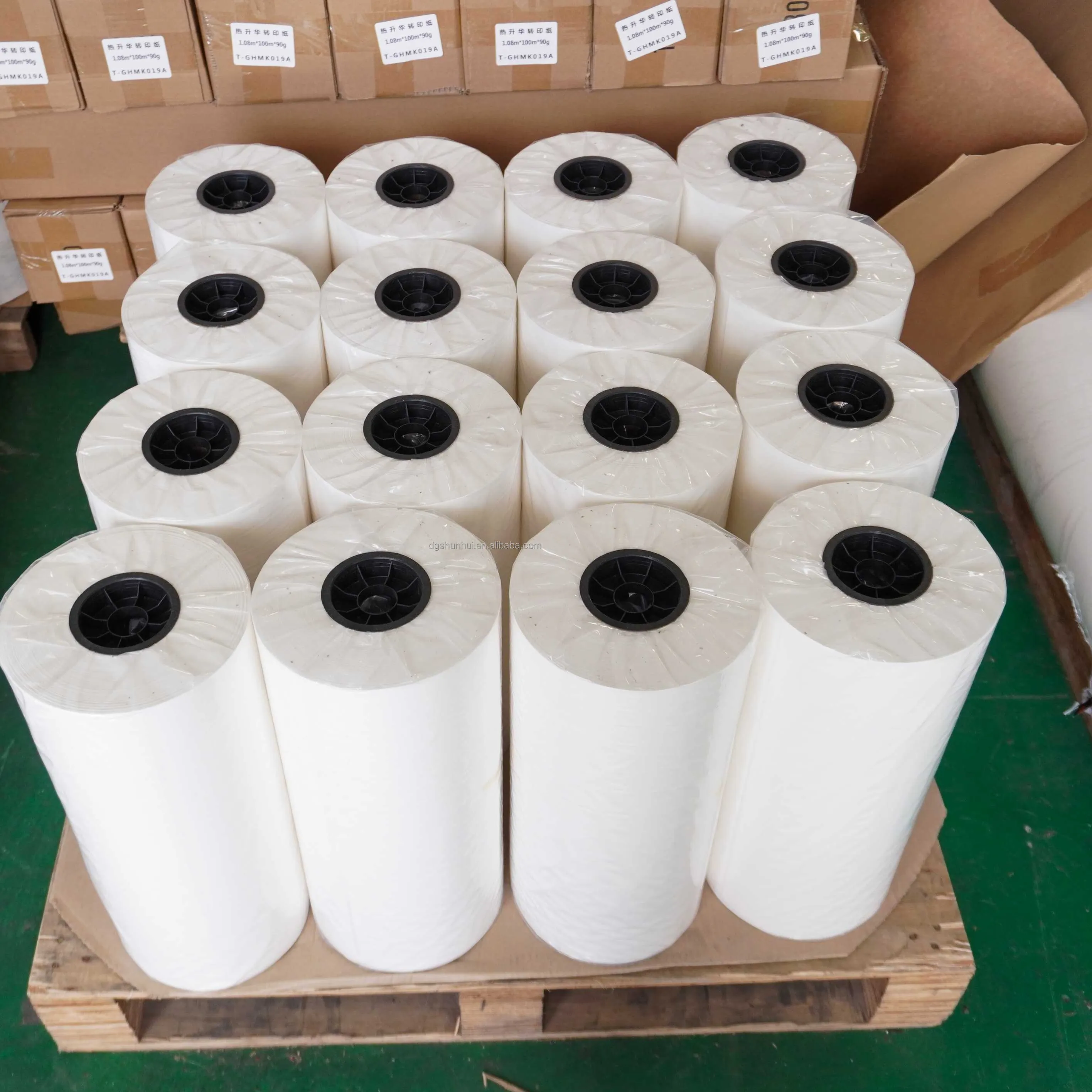 100gsm thăng hoa Giấy Truyền Nhiệt in kỹ thuật số giấy thăng hoa giấy cuộn Jumbo cho vải Polyester