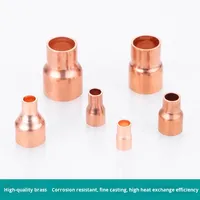 Todos los tipos de accesorios de cobre de buena calidad Acoplamiento reductor Presión deslizante Fontanería Conexión de soldadura de sudor Tubo de tubo de cobre