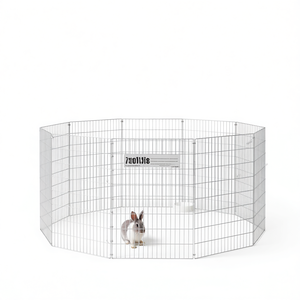Cage pour animaux de compagnie en fer galvanisé à 10 panneaux, 21,3 x 31,5 pouces, pour petits chiens, usage intérieur - Product Image 1