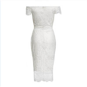 Robe de soirée élégante en dentelle pour femmes robes moulantes de bureau sexy pour femmes robes moulantes de club d'anniversaire à la mode - Product Image 4