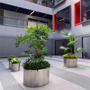 Lussuosa Fioriera Rettangolare Personalizzata in Acciaio Inossidabile Impermeabile per Parchi e Giardini - Product Image 6