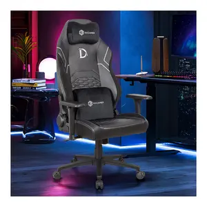 Оптовая продажа, профессиональное вращающееся черное кожаное кресло для геймеров с магнитной подушкой