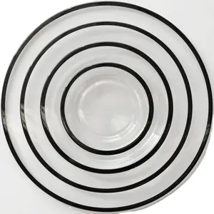 Luxe Gouden Glazen Diner <span class=keywords><strong>Set</strong></span> Voor Bruiloft Decoratie Oplader Onder Platen - Product Image 1