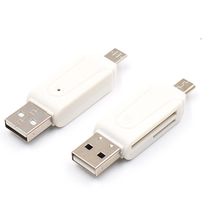 FYX Stock 2 en 1 USB 2.0 OTG lecteur de carte mémoire universel Micro USB TF lecteur de carte <span class=keywords><strong>SD</strong></span> pour téléphone ordinateur portable - Product Image 6