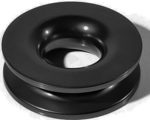 Treuil de 45 000 livres avec anneau de sauvetage, <span class=keywords><strong>outil</strong></span> d'urgence tout-terrain pour VTT/UTV/SUV/camion, avec poulie à manille souple, bloc de treuil de remorquage (noir) - Product Image 1