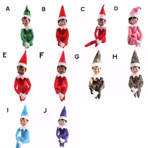 Mini table top christmas custom christmas day gift fashion cheap stuffed plush Christmas elf toy - Product Image 6