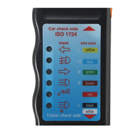 Testeur de prise 7 broches pour inspection complète des circuits, adaptateur de remorque, outil de diagnostic des feux de remorque