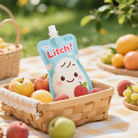 Groothandel onregelmatig gevormde vloeibare plastic zakjes schattige fruitsmaak sapzakjes met buitengebruik verpakking