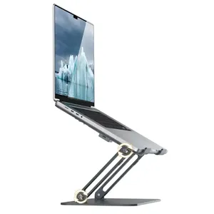 Dudukan lipat Laptop Tablet, dasar braket peninggi pendingin komputer Desktop