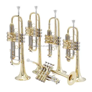 Accept OEM High Quality Cheap Gold Bb Trumpet Brass JYTR401