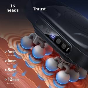 Masseur musculaire de pistolet Fascia de qualité professionnelle 8 16 têtes marteau de relaxation transfrontalier du corps entier pour colonne cervicale inclus - Product Image 2