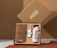 FOCUS Eco-Friendly Logo Personnalisé Coffret Cadeau Personnel Petit Journal Compagnon de Voyage Journal Parapluie Tasse Liège Café Marc Bloc-Notes