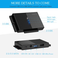 FIDECO-ordenador portátil 3 en 1, dispositivo Usb 3,5 Hdd Ata, convertidor de tarjeta de disco duro 2,5, adaptador Sata a Ide adaptable