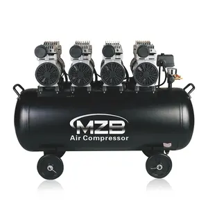 Compresseur d'air de pulvérisation d'impression dentaire MZB vente chaude silencieux sans huile 1hp 8bar 90l