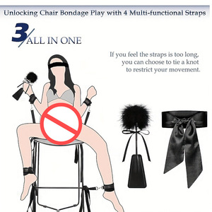 Equipo de Bondage para Parejas SM, Esposas y Grilletes para Pies, Ataduras para Cama, Correas de Restricción, Juego de Tres Piezas para Sexo <span class=keywords><strong>Gay</strong></span> - Product Image 2