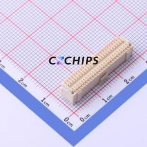 X1004WVS-2x25-9TV01 Wire-to-Board Pin Header SMD,P=1mm Connector 2x25P 1mm Vertical Mount 50P - Product Image 2